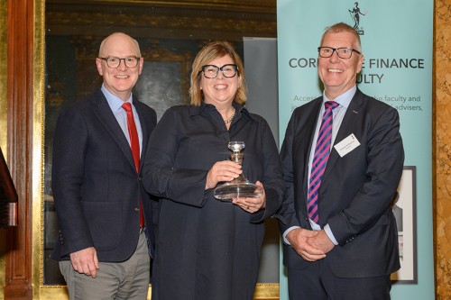 From L-R: Alistair Brew, Chair of the ICAEW Corporate Finance Faculty, Rachel Coulson, Deputy CFO of Pearson, & Andrew Rutherford, Commercial Director at Arbuthnot Commercial Asset Based Lending, at the ICAEW Corporate Finance Faculty Annual Reception.