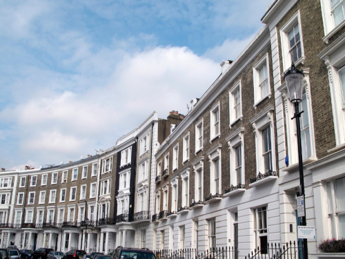 Houses in Notting Hill London UK