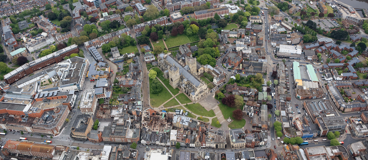 Exeter birds eye view