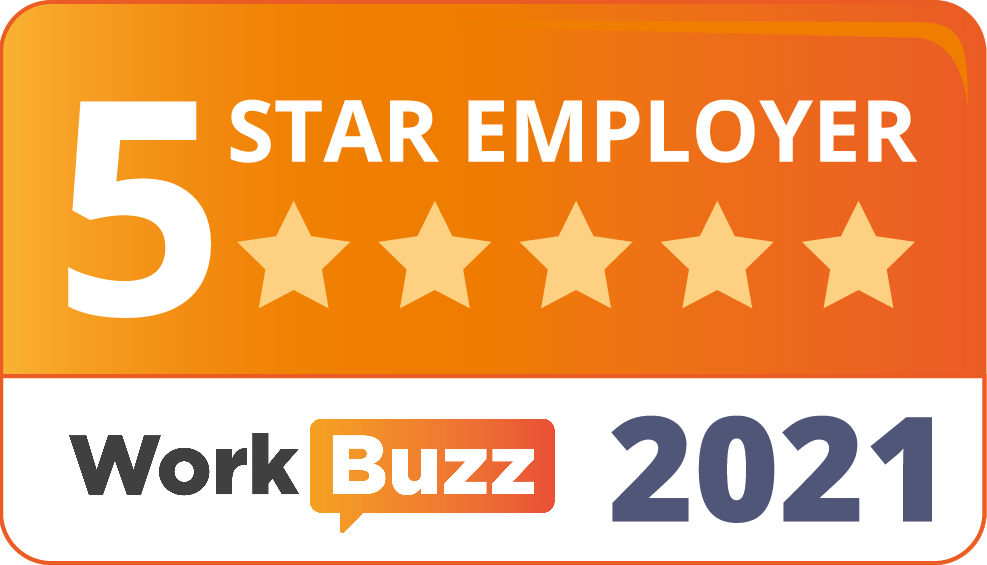 WorkBuzz 5 Star Employer 2021 Logo